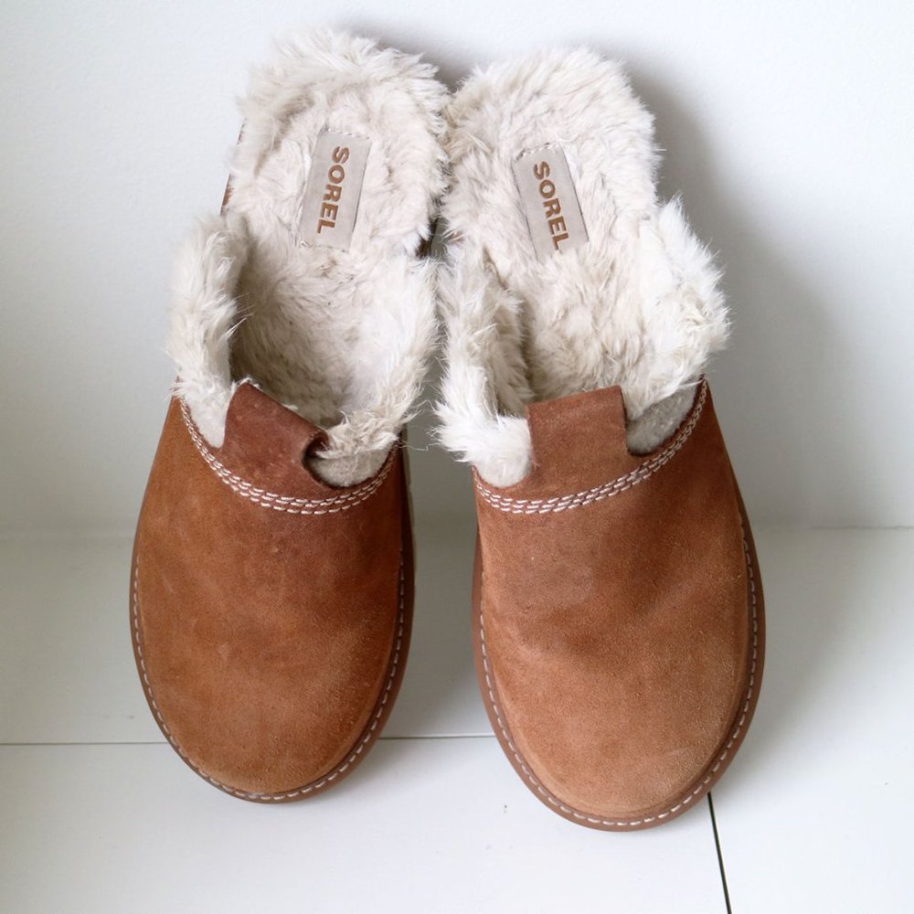 Sorel Newbie Slippers Elk VGUC Size 10